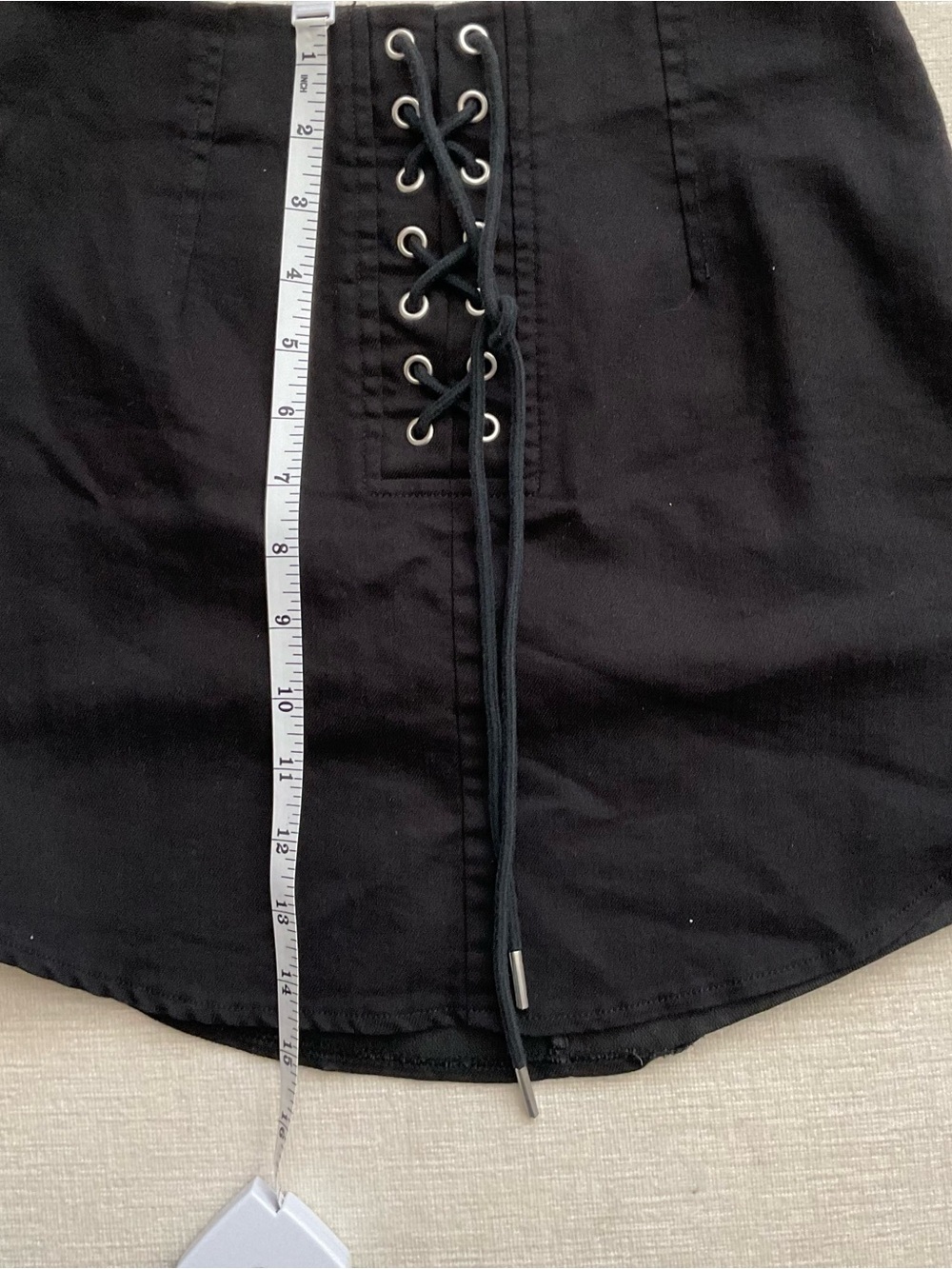 Forever 21 Black Lace-Up Mini Skirt - Picture 4 of 5